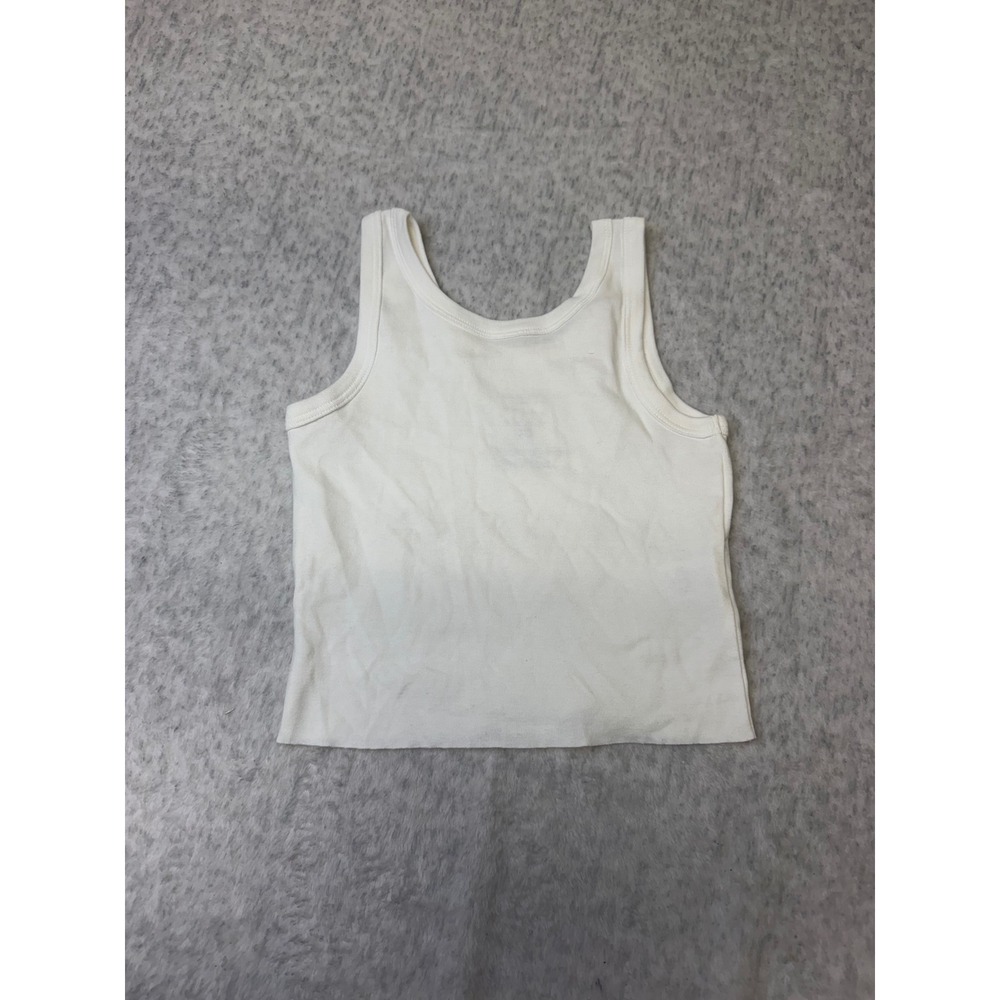 Billabong Womens Tank Top White Scoop Neck Size Small S Cropped NWOT